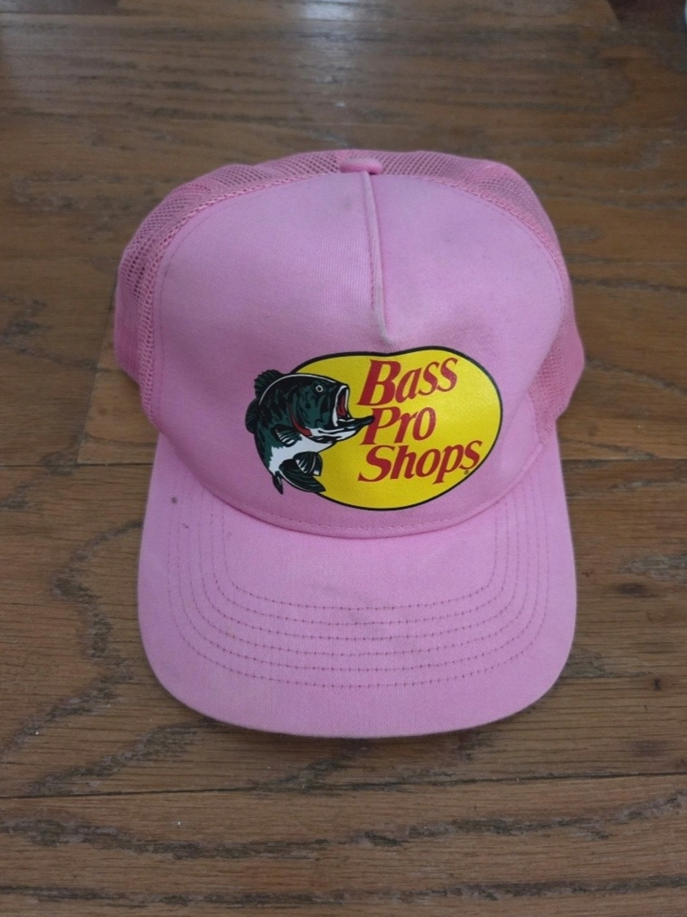 Bass Pro Shops Pink Mesh Logo Trucker Hat